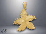 Load image into Gallery viewer, 14K Yellow Gold Starfish Charm with Necklace Chain Options