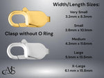 Load image into Gallery viewer, 14K Gold Lobster Claw Clasp: Yellow or White Gold Jewelry Findings