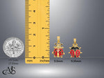 Load image into Gallery viewer, 14K Gold Enameled Ladybug Charms and Pendants in several sizes