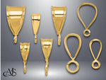 Load image into Gallery viewer, 14K Gold Bail with Pendant Ring for Chain size Widths of 3mm to 10mm