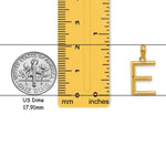 Load image into Gallery viewer, Solid 14K Gold Block Letter Pendant Charm - All Letters A-Z
