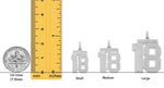 Load image into Gallery viewer, Sterling Silver Number Pendant: Custom Single or Double Digit Charm