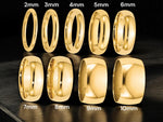 Load image into Gallery viewer, 14K Solid Yellow Gold Comfort Fit Wedding Band (2mm-10mm Widths)