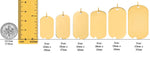 Load image into Gallery viewer, 14K Solid Gold Notched Dog Tags Pendants - Custom Engravable on Both Sides