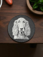 Load image into Gallery viewer, Custom Afghan Hound Black Slate Coasters - 4x4 Square or Round, 75 Unique Images, Personalized Designs