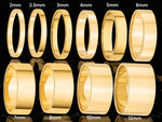 Load image into Gallery viewer, 14K Solid Yellow Gold Flat Wedding Band with Free Engraving (2mm-12mm)