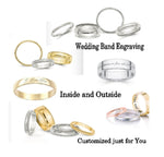 Load image into Gallery viewer, 10K Solid Yellow Gold Comfort Fit Wedding Band - Engraving Available