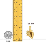 Load image into Gallery viewer, 14K Yellow Gold 3-D Conch Shell Charm with Necklace Chain Options