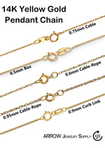 Load image into Gallery viewer, 14K Two-Tone Gold MOM Heart Charm with Necklace Chain Options