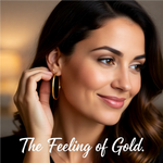 Load image into Gallery viewer, Gold Endless Hoop Earrings 10K and 14K - Extra-Small to Extra-Large Sizes Lightweight Thin 2mm