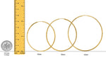 Load image into Gallery viewer, Gold Diamond-cut Square Tube Endless Hoop Earrings 10K and 14K - Lightweight Thin 1.35mm