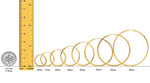 Load image into Gallery viewer, Gold Diamond-cut Square Tube Endless Hoop Earrings 10K and 14K - Lightweight Thin 1.35mm