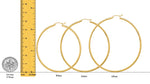Load image into Gallery viewer, 10K and 14K Yellow, White, and Rose Gold Hoop Earrings - Diamond-cut Texture Tube - Lightweight Thin 2mm Width