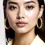 Load image into Gallery viewer, 14K Yellow and White Gold Twist Diamond-cut Texture Hoop Earrings - Lightweight Thin 3mm