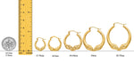 Load image into Gallery viewer, 14K Yellow Gold Rams Head Hoop Earrings
