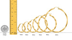 Load image into Gallery viewer, Gold Twisted Hoop Earrings - 10K and 14K Yellow and White Gold - Lightweight Thin 3mm