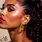 Load image into Gallery viewer, Gold Half Round Tube Oval Omega Backs Hoop Earrings - 10K and 14K Yellow or White Gold - Lightweight Thin 5mm
