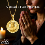 Load image into Gallery viewer, Jesus on Round Radiant Cut Disc Engravable Pendant in 14K Yellow Gold Satin Finished with Necklace Chain Options