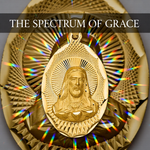 Load image into Gallery viewer, Jesus on Oval Radiant Cut Disc Engravable Pendant in 14K Yellow Gold Satin Finished with Necklace Chain Options