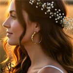 Load image into Gallery viewer, 14K Yellow and White Gold Twisted Hoop Earrings 2mm Width