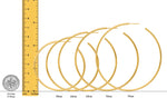 Load image into Gallery viewer, C-Hoop Open Circle Earrings 14K Yellow, White, or Rose Gold - Lightweight Thin 2mm Width