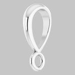 Load image into Gallery viewer, Tapered Semi-Polished Bail with ring in 10K/14K/18K Yellow White Rose Gold, Platinum and Sterling Silver - Jewelry Findings