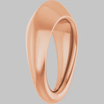 Load image into Gallery viewer, Knife Edge Tapered Bail with ring in 10K/14K/18K Yellow White Rose Gold, Sterling Silver and Platinum - Jewelry Findings
