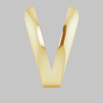 Load image into Gallery viewer, Rabbit Ear Bail with ring in 10K/14K/18K Yellow White Rose Gold , Sterling Silver and Platinum - Jewelry Findings