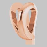 Load image into Gallery viewer, Rabbit Ear Bail with ring in 10K/14K/18K Yellow White Rose Gold , Sterling Silver and Platinum - Jewelry Findings