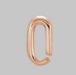 Load image into Gallery viewer, Tapered Snap On Bail with ring in 10K/14K/18K Yellow White Rose Gold, Sterling Silver and Platinum - Jewelry Findings