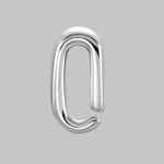 Load image into Gallery viewer, Tapered Snap On Bail with ring in 10K/14K/18K Yellow White Rose Gold, Sterling Silver and Platinum - Jewelry Findings