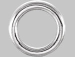 Load image into Gallery viewer, Semi Polished Circle Bail in 10K/14K/18K Yellow White Rose Gold, Sterling Silver and Platinum - Jewelry Findings