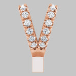 Load image into Gallery viewer, Lab-Grown Diamond French-Set Rabbit Ear Bail in 14K Yellow White Rose Gold and Platinum - Jewelry Findings