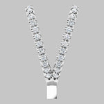 Load image into Gallery viewer, Lab-Grown Diamond French-Set Rabbit Ear Bail in 14K Yellow White Rose Gold and Platinum - Jewelry Findings