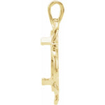 Load image into Gallery viewer, 14K Yellow White Gold Polished Finish Coin Frame Bezel Pendant Mounting - 13x1 mm Coin Size