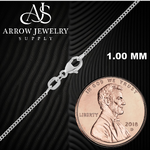 Load image into Gallery viewer, Curb Link 950 Platinum Chain Necklace 1.0mm, 1.80mm, 2.70mm Widths