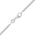 Load image into Gallery viewer, Round Snake 950 Platinum Chain Necklace 1.2mm and 1.6mm Widths