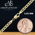 Load image into Gallery viewer, 18K Yellow Solid Gold Medium Round Cable Link Necklace Chain