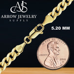 Load image into Gallery viewer, 18K Yellow Solid Gold Classic Curb Cuban Link Necklace Chain