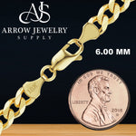 Load image into Gallery viewer, 18K Yellow Solid Gold Classic Curb Cuban Link Necklace Chain