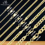 Load image into Gallery viewer, 18K Yellow Solid Gold Classic Curb Cuban Link Necklace Chain