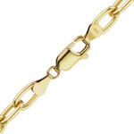 Load image into Gallery viewer, 18K Yellow Solid Gold Elongated Semi-Solid Link 5.80mm Width Cable Necklace Chain