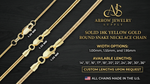 Load image into Gallery viewer, 18K Yellow Solid Gold Round Snake Necklace Chain