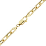 Load image into Gallery viewer, 18K Solid Yellow Gold Elongated Cable Bracelet in 1.20mm, 2.20mm, and 3.60mm widths