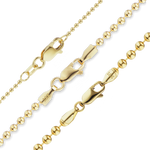 Load image into Gallery viewer, 18K Yellow Solid Gold Round Bead Bracelet 1.2mm, 2.0mm, and 2.5mm Widths