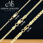 Load image into Gallery viewer, 18K Yellow Solid Gold Venetian Box Chain Bracelet