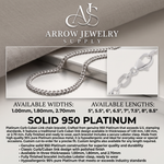 Load image into Gallery viewer, Solid 950 Platinum Curb Cuban Link Bracelet