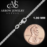 Load image into Gallery viewer, Solid 950 Platinum Round Wheat Chain Bracelet Made in any Length