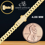 Load image into Gallery viewer, Solid 14K Yellow Gold Handmade Cuban Curb Link Custom Length Chain Necklace