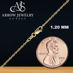 Load image into Gallery viewer, Solid 14K Yellow Gold Flat Twisted Cable Chain Necklace Made in Custom Length